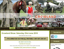 Tablet Screenshot of crowlandshow.co.uk